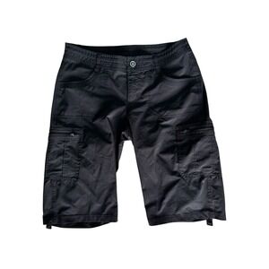 Kuhl Horizn Womens 6‎ Performance 13" Cargo Roll Up Shorts Ripstop Hiking Black
